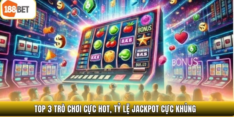 Top 3 trò chơi cực hot, tỷ lệ jackpot cực khủng 